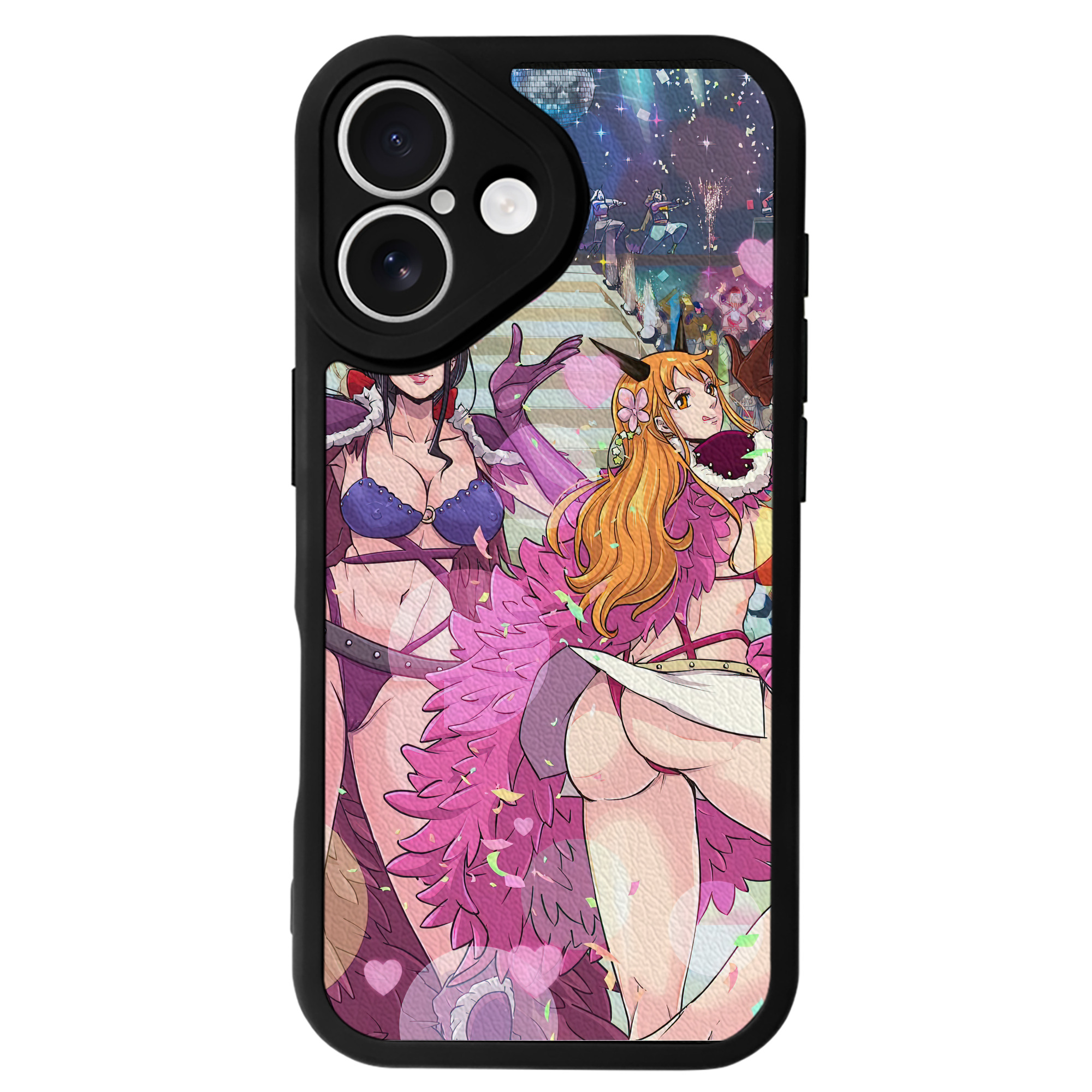 （画像用） ワンピース ONE PIECE 【iPhone 16シリーズ対応】シリコンスマホケース（レザー調） 材質：シリコン